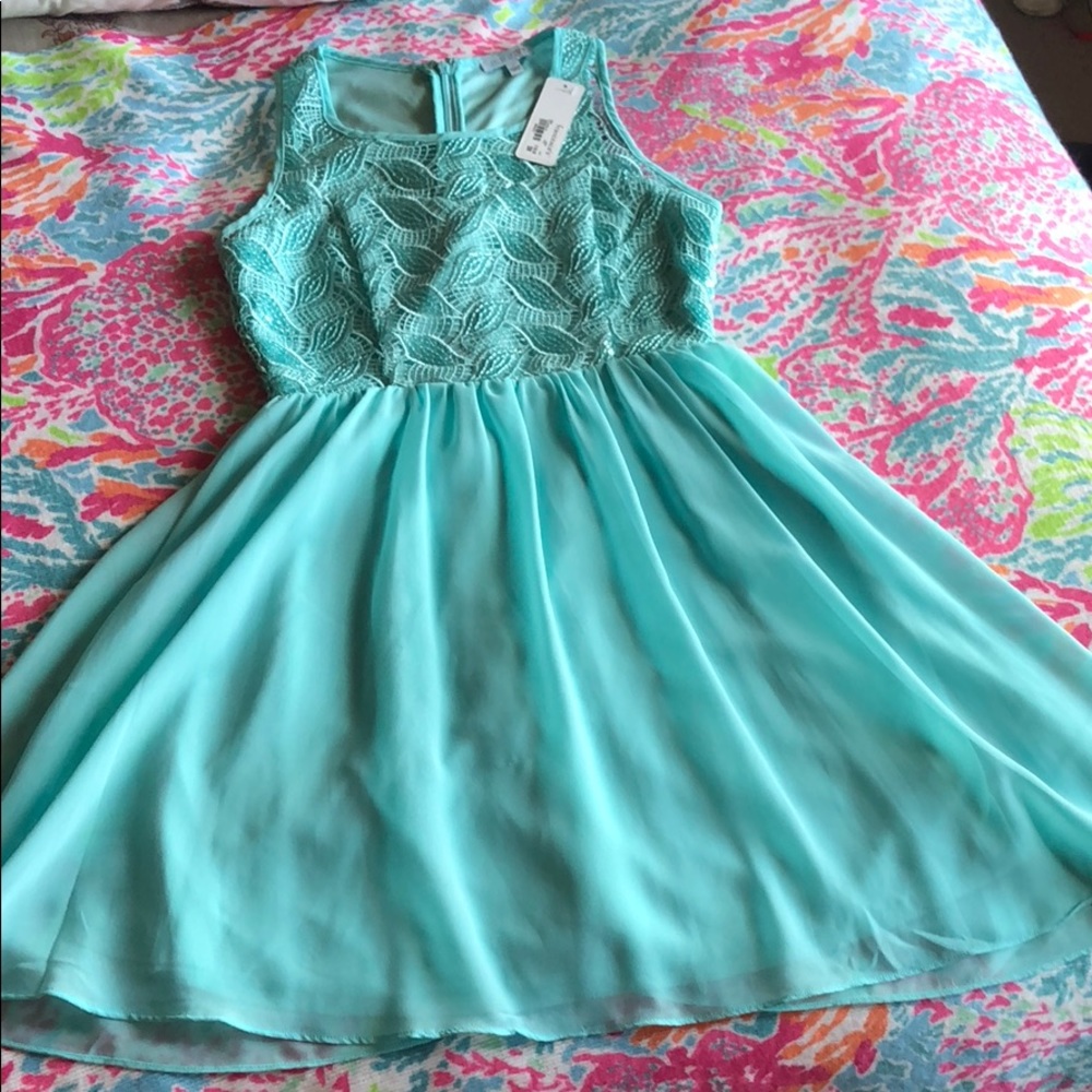 Turquoise dress